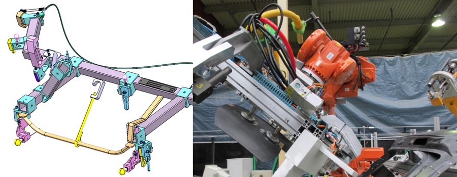 Exemples : Gabarits manuels et installations automatisées et robotisées